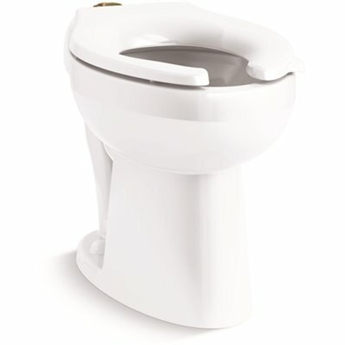 KOHLER Highcliff Ultra-ADA-Height Elongated Flushometer Toilet Bowl Only with Top Spud in White KOHLER Highcliff Ultra-ADA-Height Elongated Flushometer Toilet Bowl Only with Top Spud in White