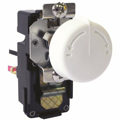 KING 3.8 in. x 2 in. x 2.4 in. Retrofit Built-In Thermostat Kit for Wall Heaters-Single Pole in White