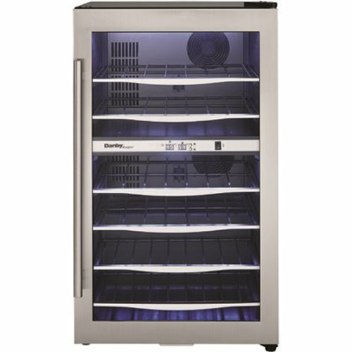 Danby Designer 19.44 in. 38-Bottle Freestanding Dual-Zone Wine Cooler