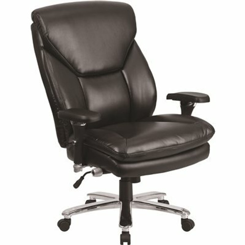 Carnegy Avenue Faux Leather Swivel Ergonomic Office Chair in Black 308511652 Carnegy Avenue Faux Leather Swivel Ergonomic Office Chair in Black 308511652