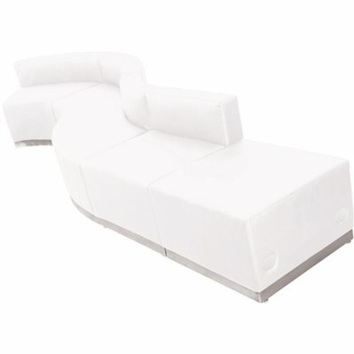 Carnegy Avenue 5-Piece Melrose White Living Room Sets 308535858