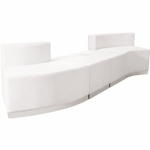 Carnegy Avenue 4-Piece Melrose White Living Room Sets 308536174