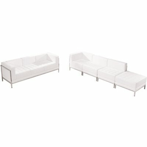 Carnegy Avenue 5-Piece Melrose White Living Room Sets 308536900