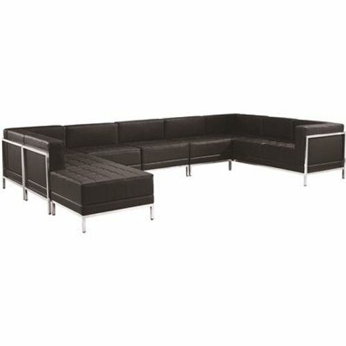 Carnegy Avenue 7-Piece Black Living Room Sets 308536921