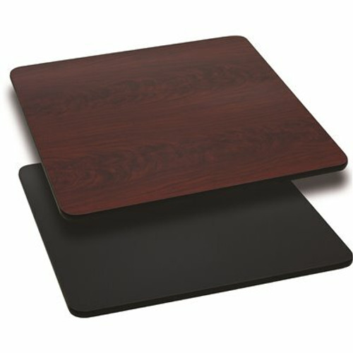 Carnegy Avenue Glenbrook 24 in.  Black or Mahogany Reversible Laminate Square Table Top