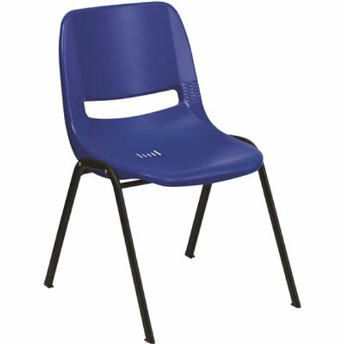 Carnegy Avenue Navy Plastic/Black Frame Side Chair 308571820