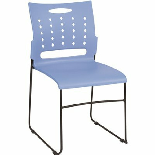 Carnegy Avenue Plastic Stackable Chair in Blue
