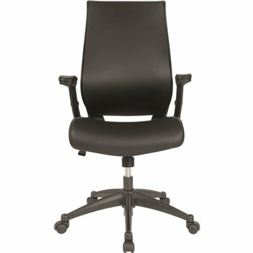 Carnegy Avenue Faux Leather Swivel Ergonomic Office Chair in Black 308685404 Carnegy Avenue Faux Leather Swivel Ergonomic Office Chair in Black 308685404
