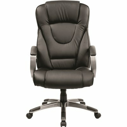 Carnegy Avenue Faux Leather Swivel Ergonomic Office Chair in Black 308685535 Carnegy Avenue Faux Leather Swivel Ergonomic Office Chair in Black 308685535