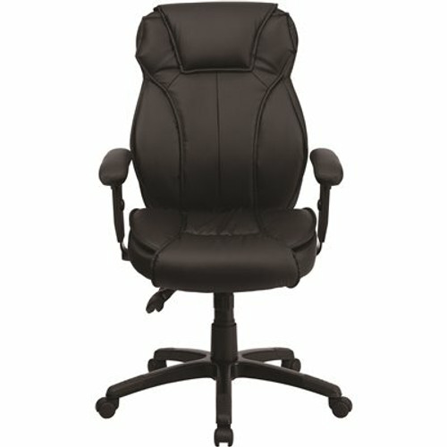 Carnegy Avenue Faux Leather Swivel Ergonomic Office Chair in Black 308685559 Carnegy Avenue Faux Leather Swivel Ergonomic Office Chair in Black 308685559