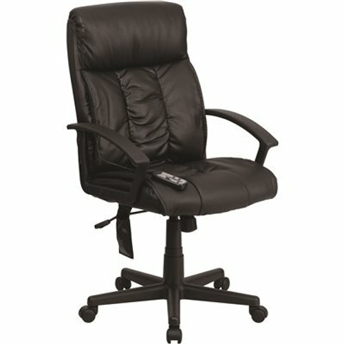 Carnegy Avenue Faux Leather Swivel Ergonomic Office Chair in Black 308685568 Carnegy Avenue Faux Leather Swivel Ergonomic Office Chair in Black 308685568