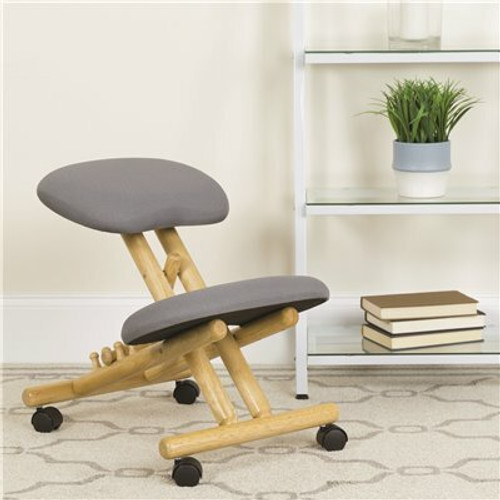 Flash Furniture 26 in. Gray Kneeling Office Chair
