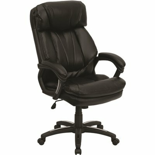Carnegy Avenue Faux Leather Swivel Ergonomic Office Chair in Black 308687733 Carnegy Avenue Faux Leather Swivel Ergonomic Office Chair in Black 308687733