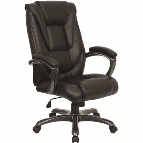 Carnegy Avenue Faux Leather Swivel Ergonomic Office Chair in Black 308687739 Carnegy Avenue Faux Leather Swivel Ergonomic Office Chair in Black 308687739