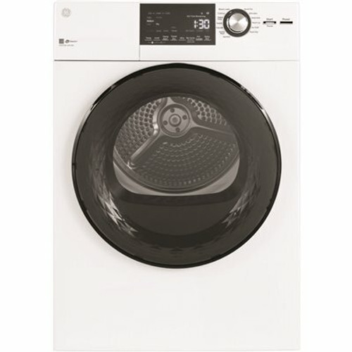 GE 4.3 cu. ft. Vented Front Load Stackable Electric Dryer in White GE 4.3 cu. ft. Vented Front Load Stackable Electric Dryer in White