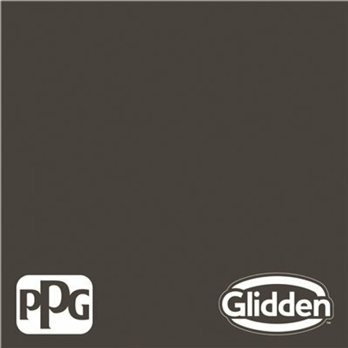 Glidden Premium 5 gal. #PPG1001-7 Black Magic Satin Exterior Latex Paint, 5 Count
