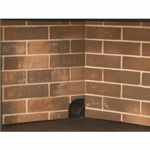 Pleasant Hearth Firebrick Panel Set for 32 in. Zero Clearance Ventless Dual Fuel Fireplace Insert