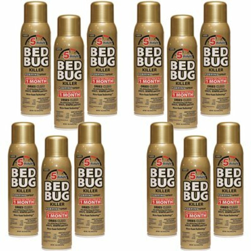 Harris 16 oz. 5-Minute Bed Bug Killer Foaming Spray/Kills All Life Stages (12-Pack) Harris 16 oz. 5-Minute Bed Bug Killer Foaming Spray/Kills All Life Stages (12-Pack)