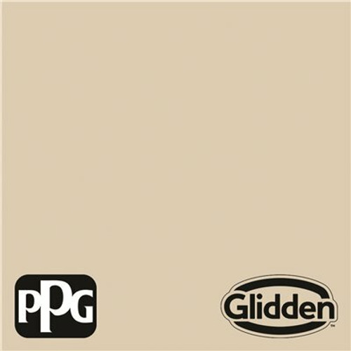 Glidden Premium 5 gal. PPG1097-3 Toasted Almond Flat Exterior Latex Paint, 5 Count