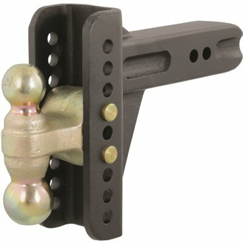 CURT Adjustable 6 in. Channel Mount Trailer Hitch with Dual Ball (2-1/2 in. Shank) 20,000 lbs.Capacity CURT Adjustable 6 in. Channel Mount Trailer Hitch with Dual Ball (2-1/2 in. Shank) 20,000 lbs.Capacity