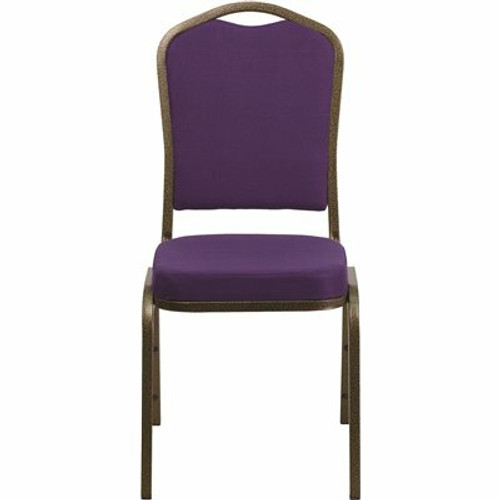 Carnegy Avenue Fabric Stackable Chair in Purple 309242942