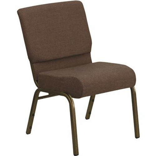 Carnegy Avenue Fabric Stackable Chair in Brown 309290059