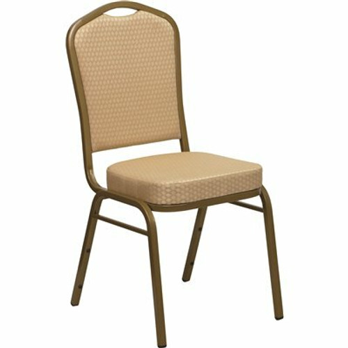 Carnegy Avenue Fabric Stackable Chair in Beige 309290062