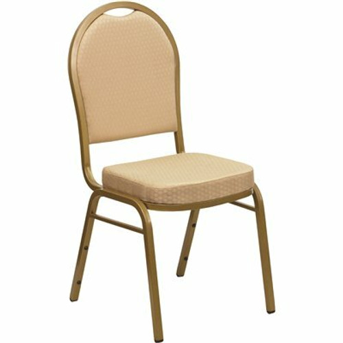 Carnegy Avenue Fabric Stackable Chair in Beige 309290065