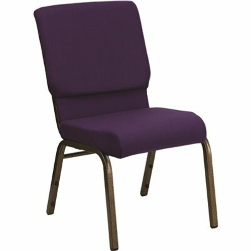 Carnegy Avenue Fabric Stackable Church Chair in Royal Purple 309321262