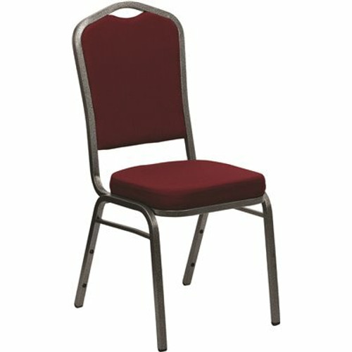 Carnegy Avenue Fabric Stackable Chair in Burgundy 309321277