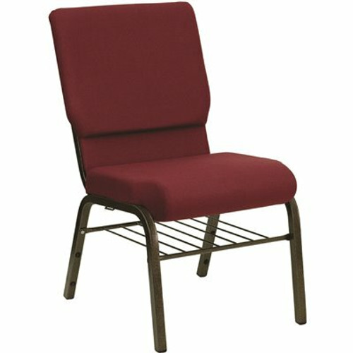 Carnegy Avenue Fabric High Back Stack Chair in Red