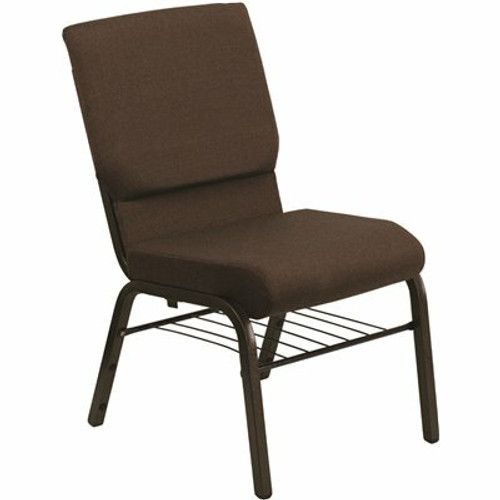 Carnegy Avenue Fabric Stackable Church Chair in Brown 309321325