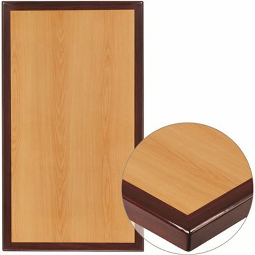 Carnegy Avenue Glenbrook Contemporary Brown Wood Pedestal Dining Table Top Only Seats 4