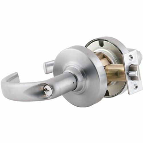 Schlage ND Series Satin Chrome Entrance/Office Function Door Lever 309622234 Schlage ND Series Satin Chrome Entrance/Office Function Door Lever 309622234
