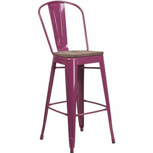 Flash Furniture 30 in. Purple Bar Stool 309643592