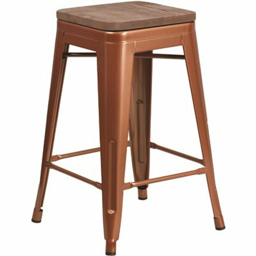 Flash Furniture 24 in. Copper Bar Stool 309643595