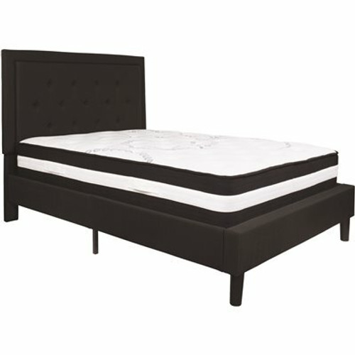 Flash Furniture Black Full Platform Bed and Mattress Set 309891133