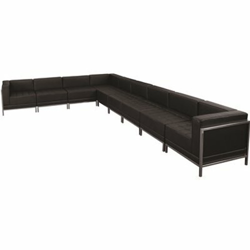 Flash Furniture 3-Piece Black Living Room Sets 309901083 Flash Furniture 3-Piece Black Living Room Sets 309901083