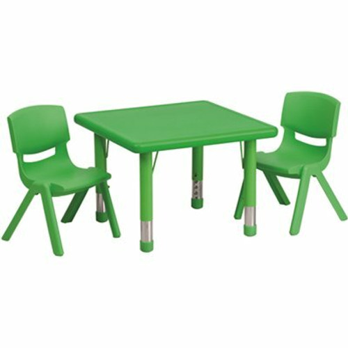 Carnegy Avenue Green 3-Piece Table and Chair Set 309966944