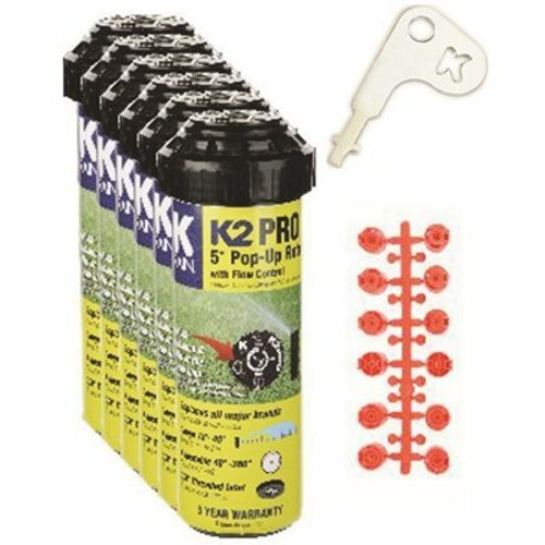 K-Rain Pop-Up,Rotary 5 in. K2 Pro Gear Drive Sprinkler (6-Pack) K-Rain Pop-Up,Rotary 5 in. K2 Pro Gear Drive Sprinkler (6-Pack)