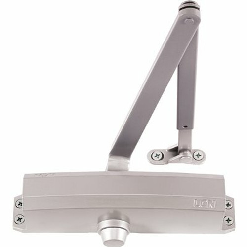 LCN Sized 1-5 Aluminum/689 Finish Regular Arm Surface Door Closer with 62PA Shoe (15-Year Warranty) LCN Sized 1-5 Aluminum/689 Finish Regular Arm Surface Door Closer with 62PA Shoe (15-Year Warranty)