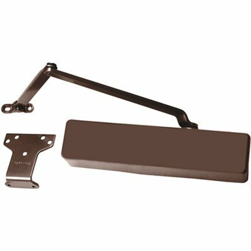 LCN Sized 1-6 Dark Bronze/695 Finish Regular Arm Surface Door Closer with 62PA Shoe (30-Year Warranty)