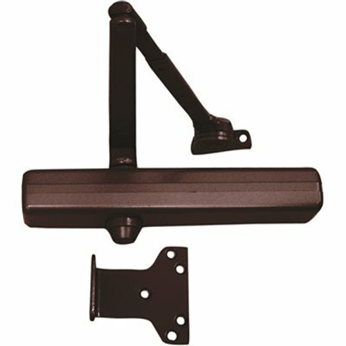 LCN Sized 1-6 Dark Bronze/695 Finish Hold Open Arm Surface Door Closer with 62PA Shoe (30-Year Warranty)