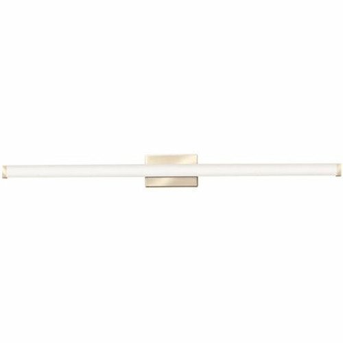 Contractor Select 45 in. 1-Light Brushed Nickel Integrated LED Vanity Light Bar, Selectable Color Temp 3000/3500/4000K Contractor Select 45 in. 1-Light Brushed Nickel Integrated LED Vanity Light Bar, Selectable Color Temp 3000/3500/4000K