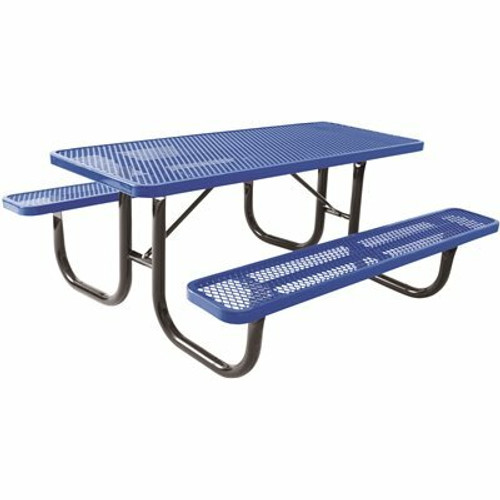 Everest 6 ft. Blue Heavy-Duty Picnic Table Everest 6 ft. Blue Heavy-Duty Picnic Table