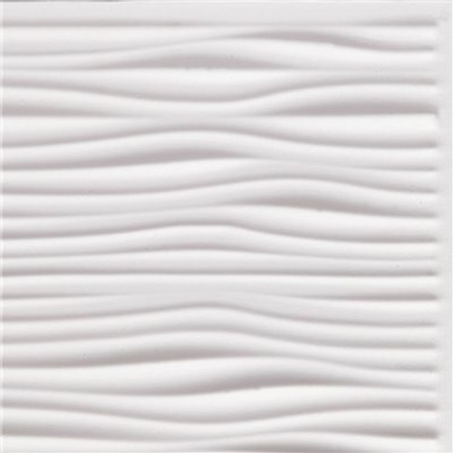 SpectraTile Wave Waterproof 2 ft. x 2 ft. White Ceiling Tile (Pack of 12)