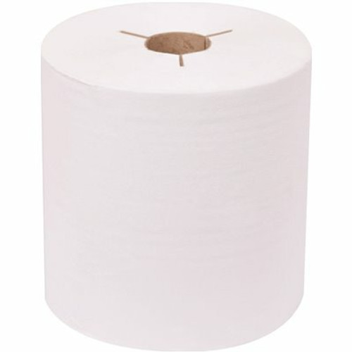 Renown Premium 8 in. Bright White Luxury Controlled Hardwound Paper Towels (600 ft. per Roll, 6 Rolls per Case)