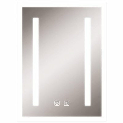Litex 24 in. x 24 in. Vertical Rectangle LED Mirror with Defogger and Touch on/off Switch Litex 24 in. x 24 in. Vertical Rectangle LED Mirror with Defogger and Touch on/off Switch