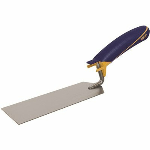 QEP 6 in. x 2 in. Comfort Grip Flat Margin Flooring Trowel with Bucket Hook