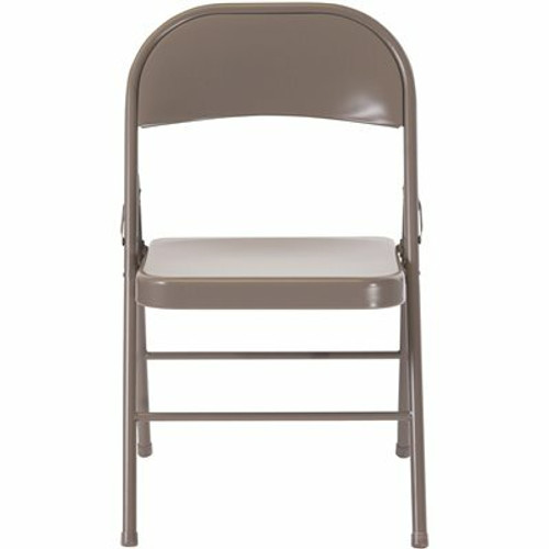 Carnegy Avenue Gray Metal Folding Chair (4-Pack)